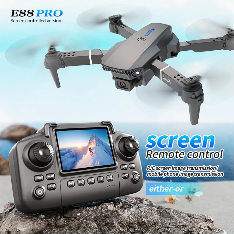 Outdoor Power Box - Professional E88 PRO Drone with screen