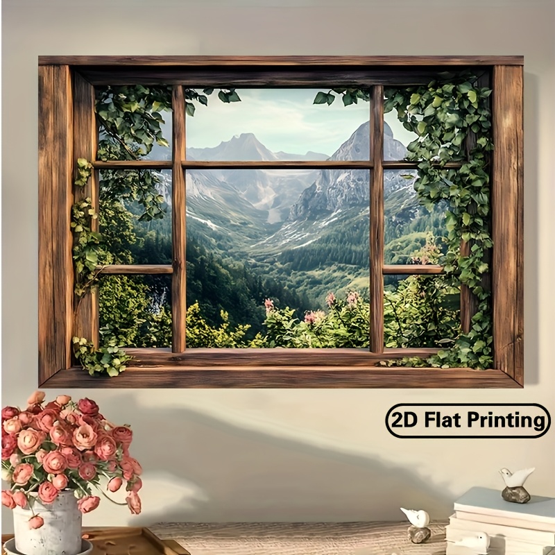 Outdoor Power And Plant - 1 piece, green plant window view