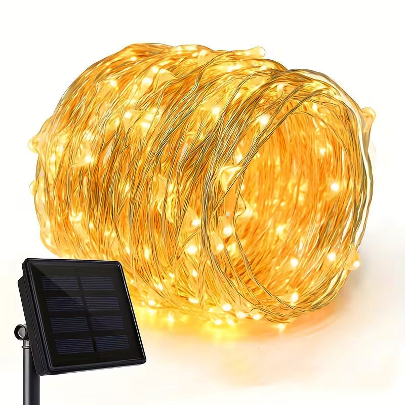 Outdoor Power And Plant - Solar Power LED Garland 8 Modes