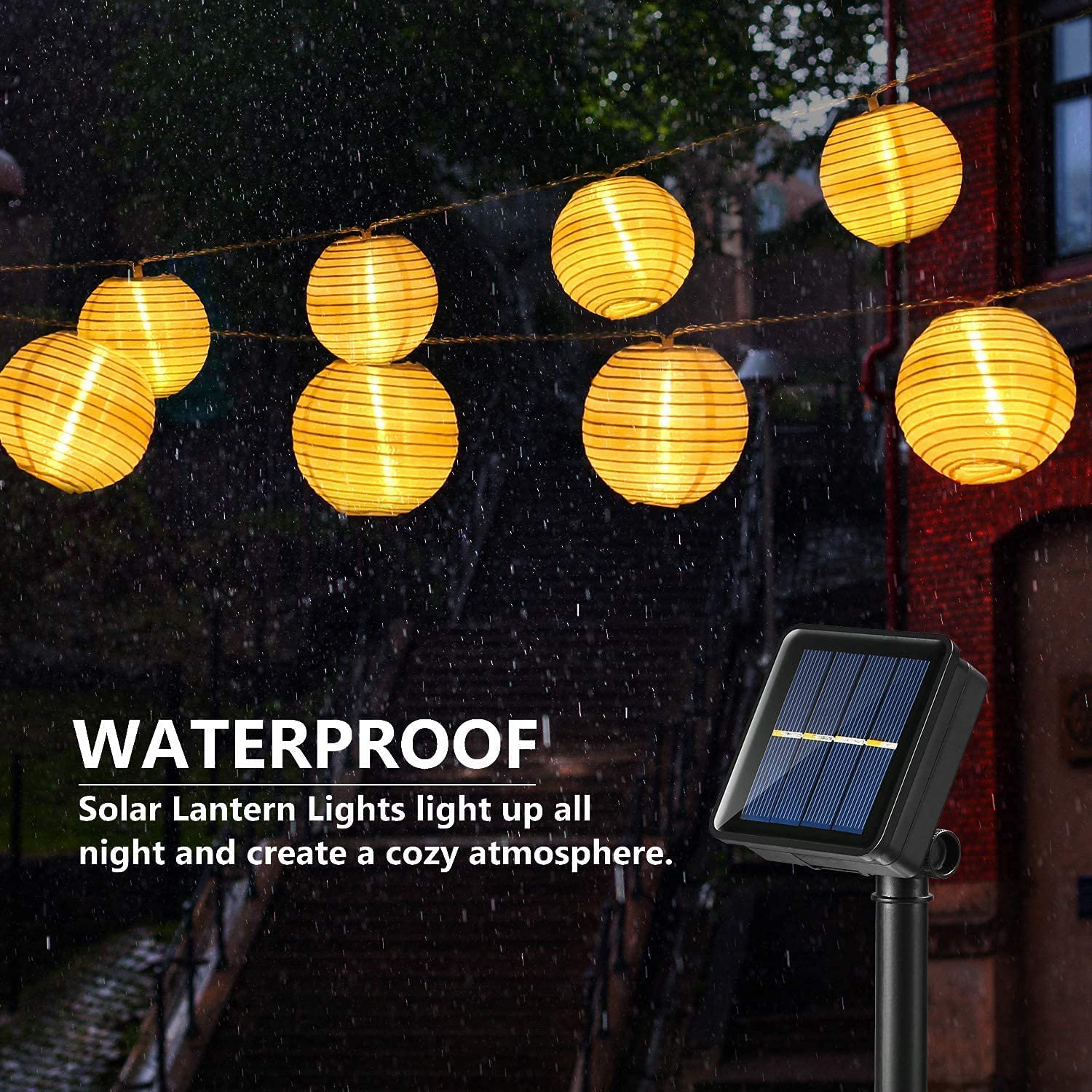 Waterproof Lantern Solar Strin - Outdoor Power Outlet Solar review and price
