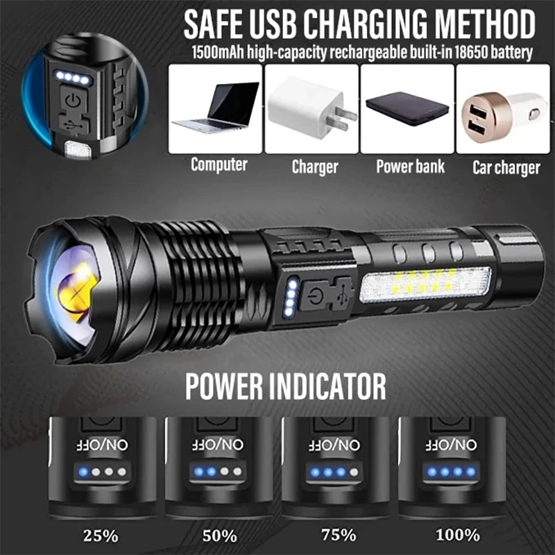 Powerful LED Flashlight Rechar - Outdoor Power For Lights review and price