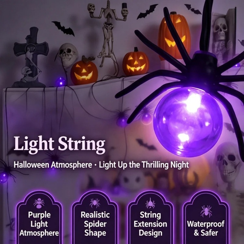 Battery Powered Spider LED Str - Outdoor Power For Lights review and price