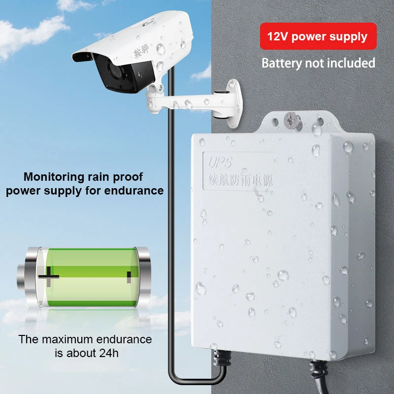 Dual Output 12V 2A UPS Monitor - Outdoor Power Supply 12V review and price