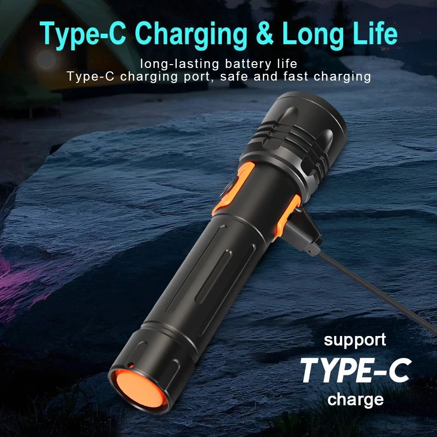 High Power LED Flashlight USB  - Outdoor Power For Lights review and price