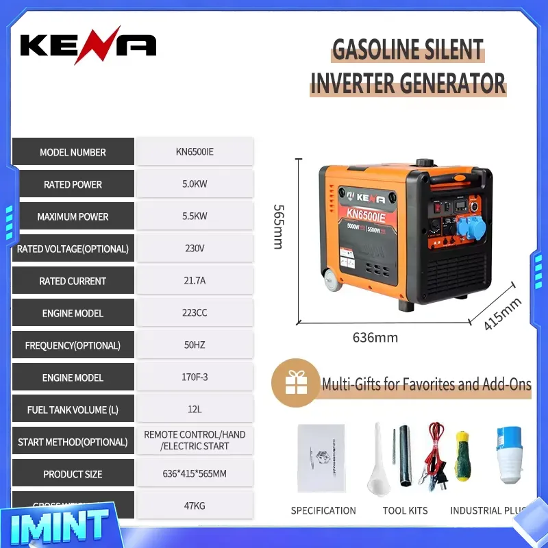3.5kW 6.5kW Dual-Fuel LPG/CNG  - Portable Generator Inverter review and price