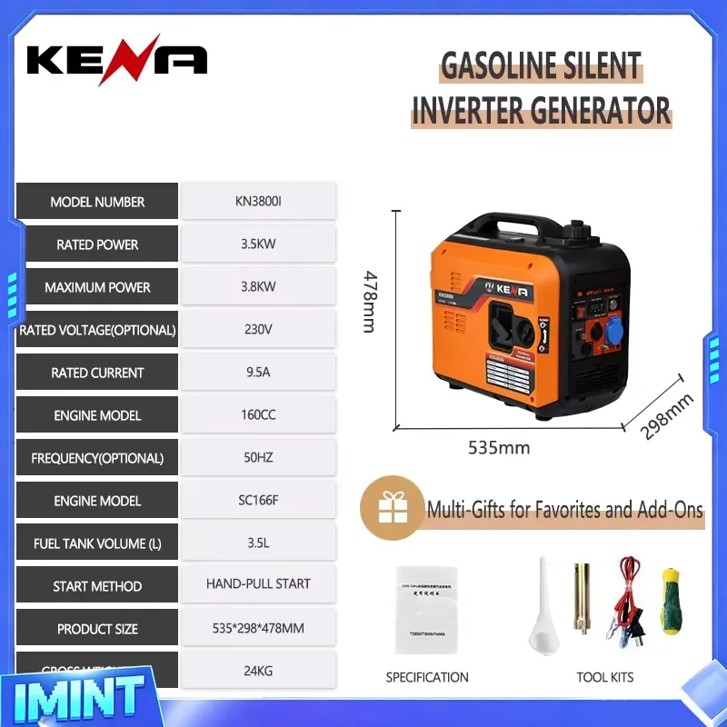 3.5kW 6.5kW Dual-Fuel LPG/CNG  - Portable Generator Inverter review and price