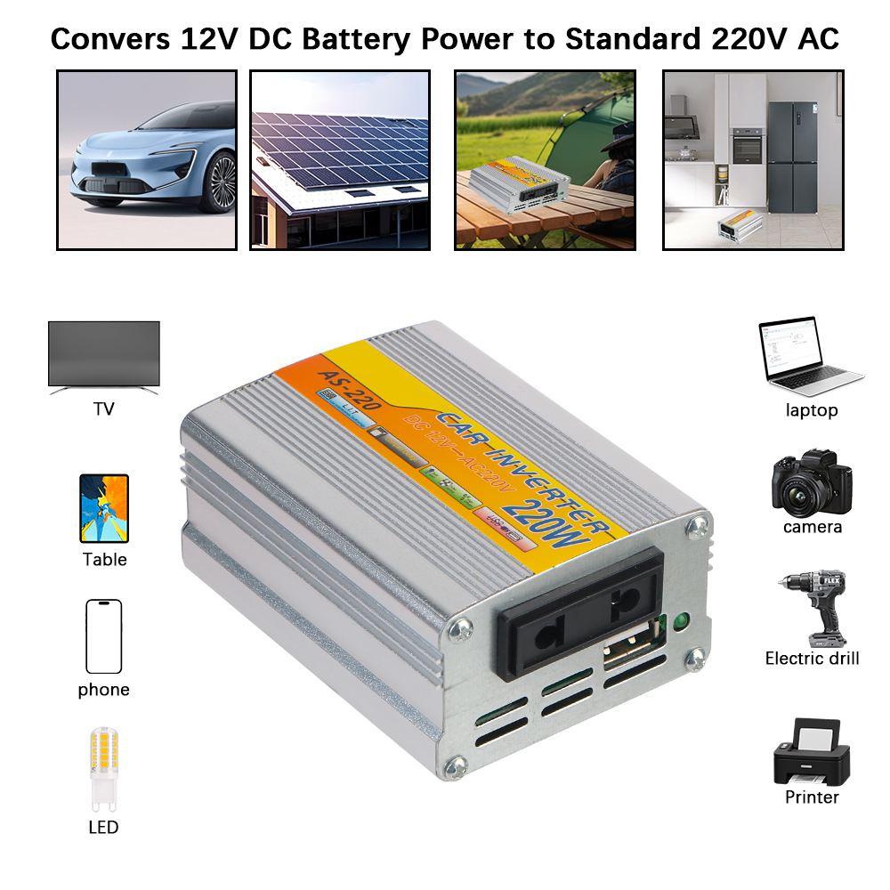 USB Voltage Transformer DC 12V - Portable Generator Inverter review and price