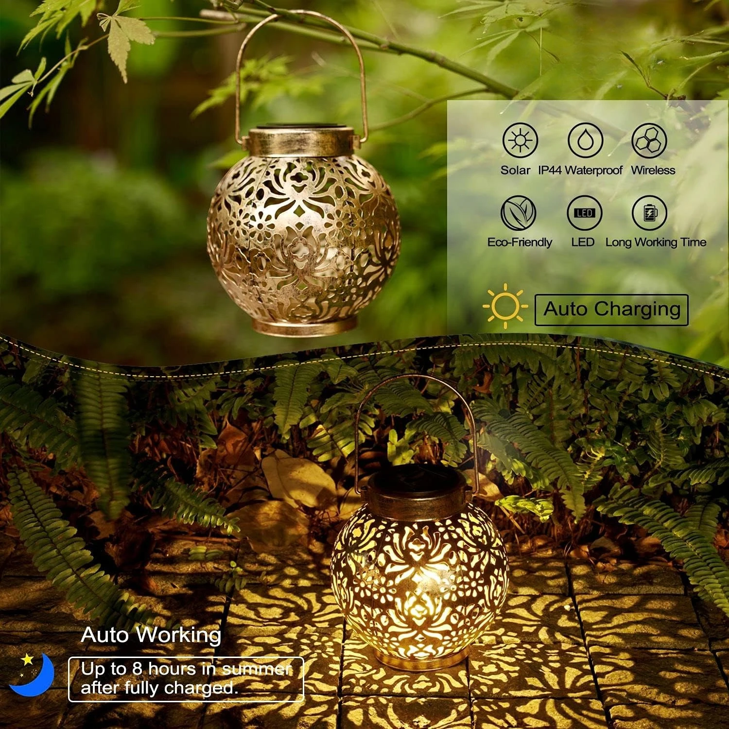 1-6PCS Moroccan Solar Lanterns - Outdoor Power Outlet Solar review and price