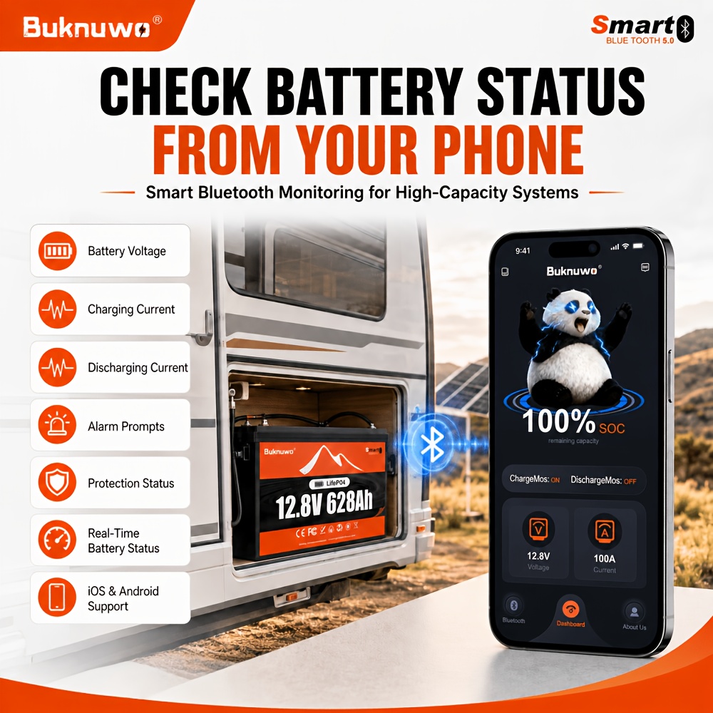 Buknuwo 12V 150/314/628Ah Smar - Outdoor Power Supply 12V review and price
