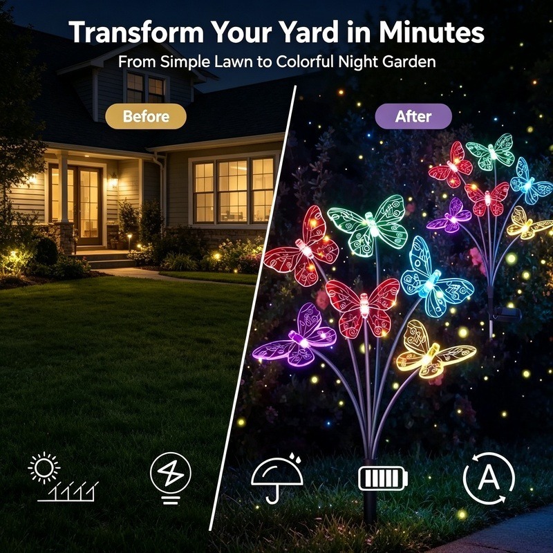 Solar Powered Butterfly Lights - Outdoor Power For Lights review and price