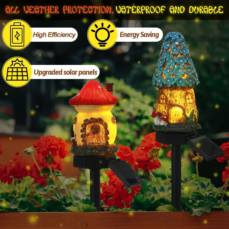 New Solar Resin Flower House L - Outdoor Power Outlet Solar review and price