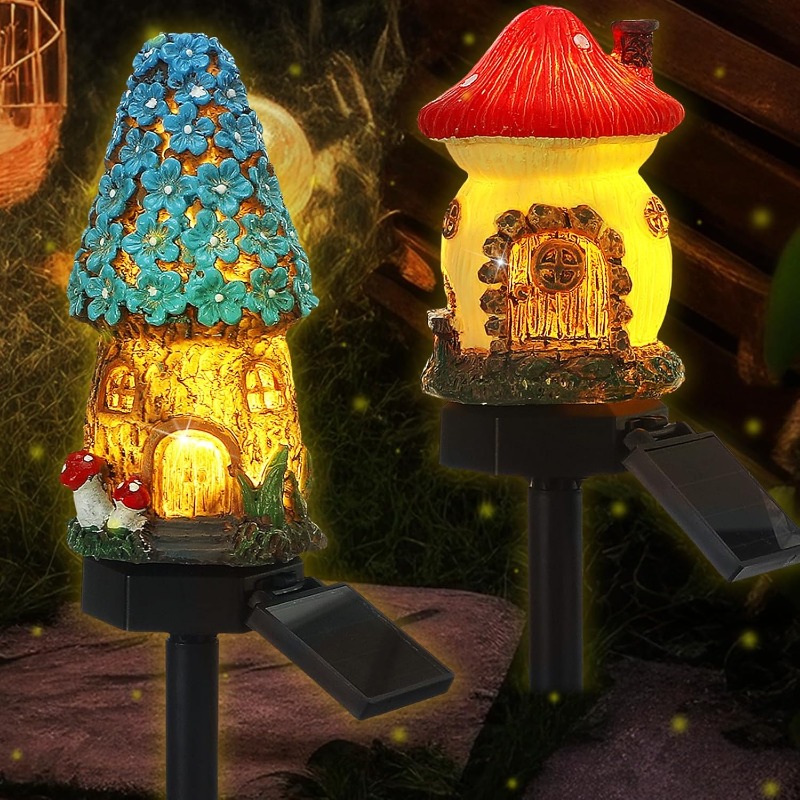 New Solar Resin Flower House L - Outdoor Power Outlet Solar review and price