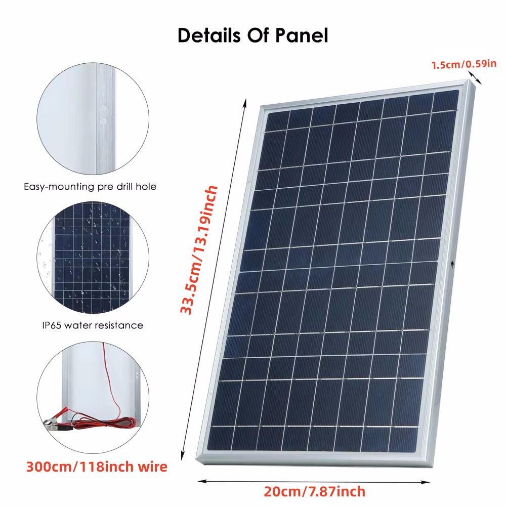 35W Solar Panel Kit Complete 1 - Portable Generator Inverter review and price
