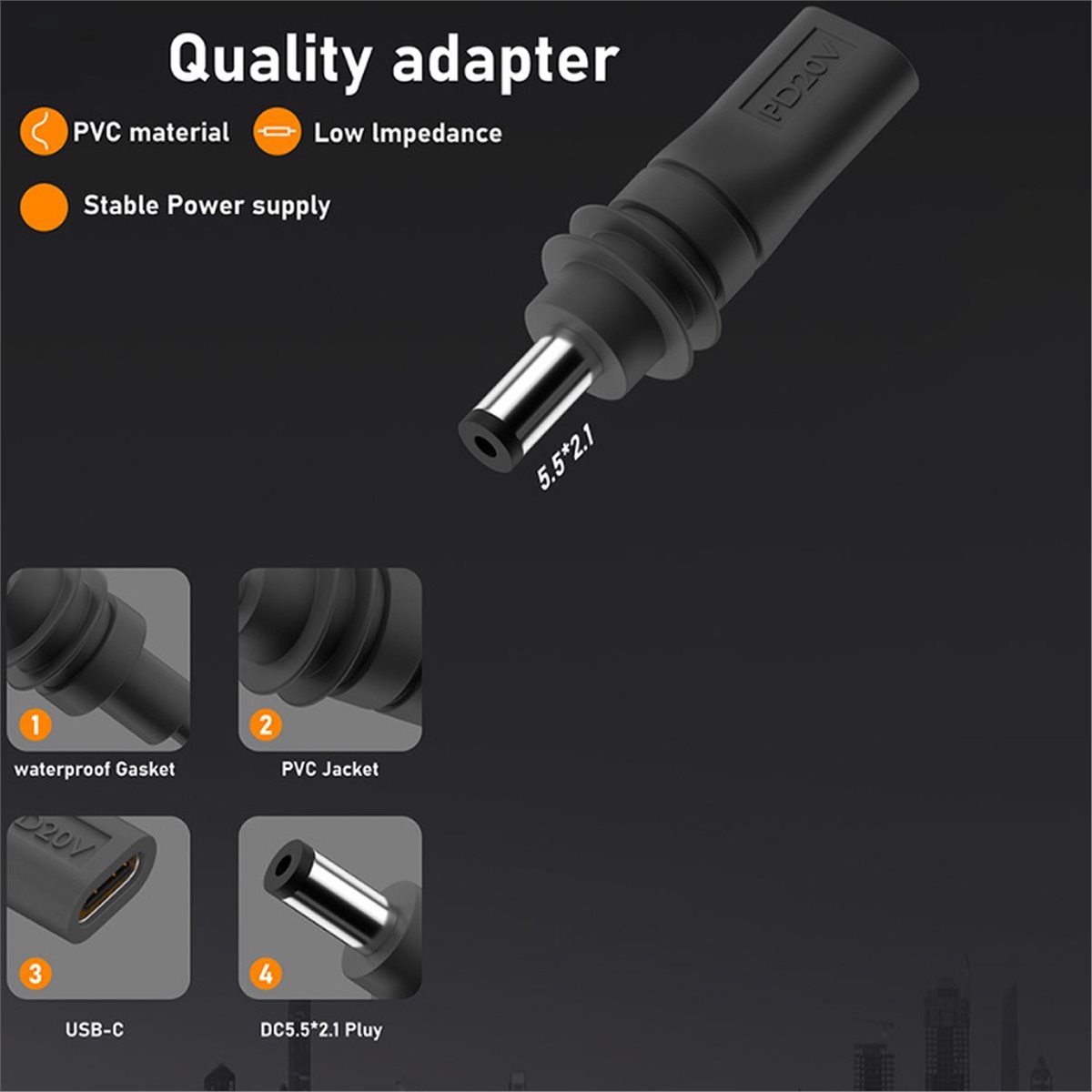 #72V Waterproof Power Adapter, - Outdoor Power Jack review and price